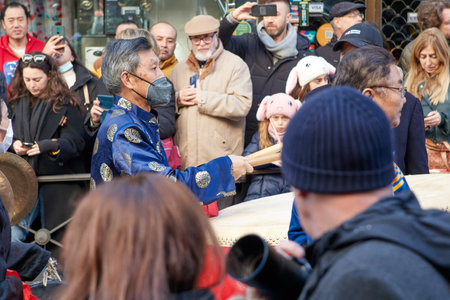 Celebration of the Chinese New Year in the Madrid neighborhood with the largest presence of Chinese...