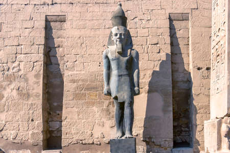 The Karnak Temple Complex in Luxor, commonly known as Karnak, comprises a vast mix of decayed temples, chapels, pylons, and other buildings in Luxor, Egyptの写真素材