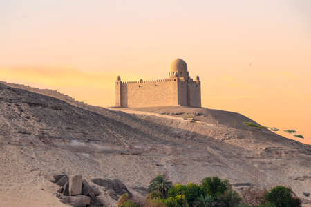 The Mausoleum of Aga Khan, Aswan, Egyptの写真素材