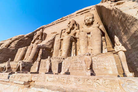 Abu Simbel, the Great Temple of Ramesses II, Egyptのeditorial素材