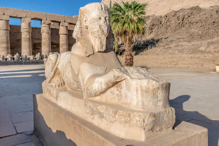 The Karnak Temple Complex in Luxor, commonly known as Karnak, comprises a vast mix of decayed temples, chapels, pylons, and other buildings in Luxor, Egyptのeditorial素材