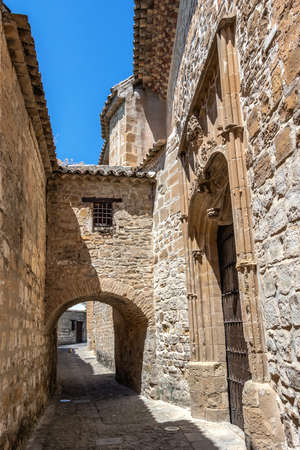 Medieval old town of Baeza, Jaen, Spain.のeditorial素材