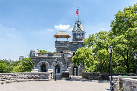 The Belvedere Castle in Central Parkのeditorial素材