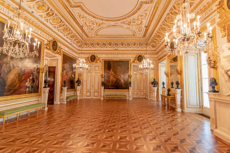 Warsaw, Poland May 31, 2018: The Ballroom inside the Royal Warsaw Castle