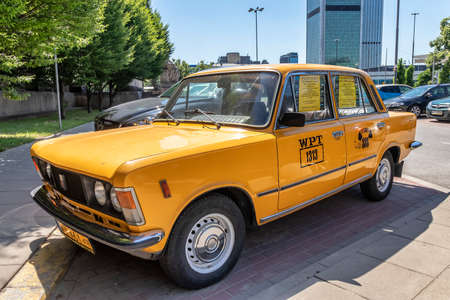 Warsaw, Poland May 31, 2018: Vintage cars for rental in Warsaw, Polandのeditorial素材
