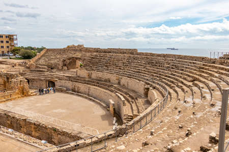 Roman amphitheater of Tarragona, Catalonia, Spainの写真素材