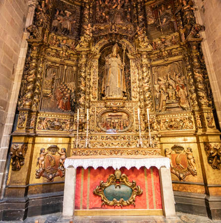 Barcelona, Spain - September 19, 2021: Altar of Cathedral of the Holy Cross and Saint Eulalia in Barcelonaのeditorial素材