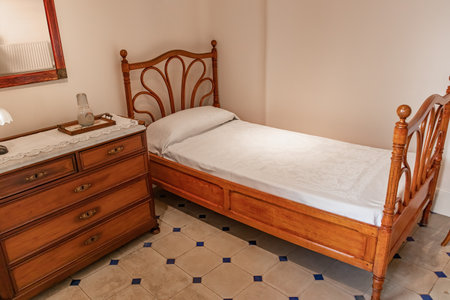 Modernist style bedroom from the early 20th centuryの写真素材