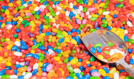 Sale by weight of colorful candiesの写真素材