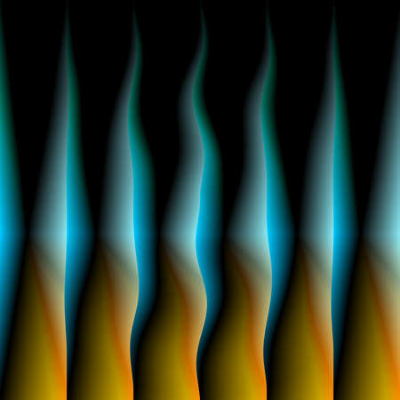 Digital art, abstract three-dimensional objects with soft lightingの写真素材