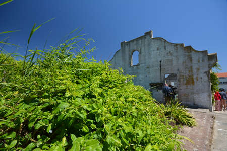 Impressions from the island of Alcatraz in the Bay of San Francisco from May 1, 2017, California USAのeditorial素材