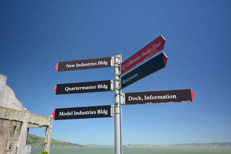 Impressions from the island of Alcatraz in the Bay of San Francisco from May 1, 2017, California USAのeditorial素材