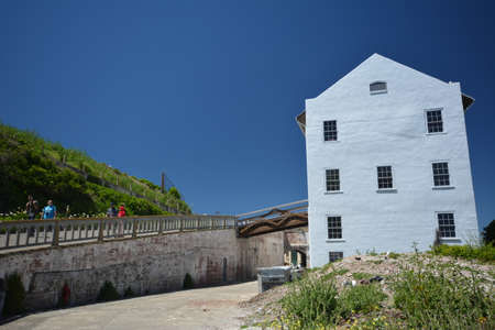 Impressions from the island of Alcatraz in the Bay of San Francisco from May 1, 2017, California USAのeditorial素材