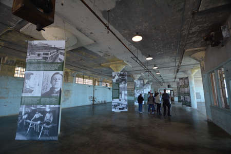 Impressions from the island of Alcatraz in the Bay of San Francisco from May 1, 2017, California USA
