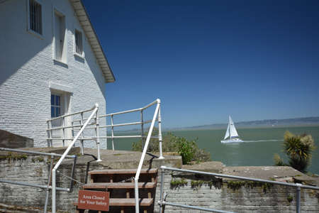 Impressions from the island of Alcatraz in the Bay of San Francisco from May 1, 2017, California USAのeditorial素材
