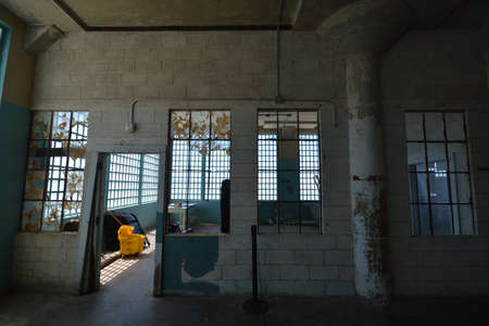 Impressions from the island of Alcatraz in the Bay of San Francisco from May 1, 2017, California USAのeditorial素材