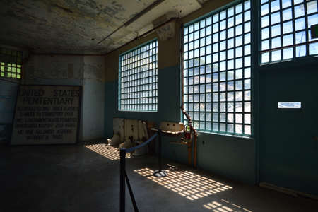 Impressions from the island of Alcatraz in the Bay of San Francisco from May 1, 2017, California USAのeditorial素材