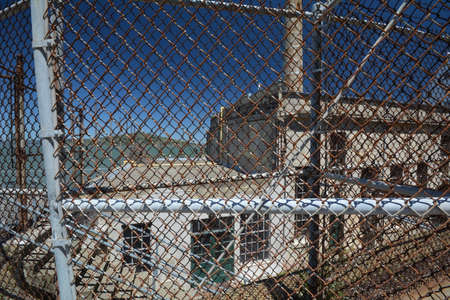 Impressions from the island of Alcatraz in the Bay of San Francisco from May 1, 2017, California USAのeditorial素材