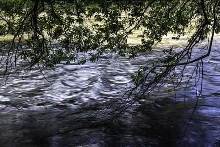 Pardo River in Aguas de Santa BÃ¡rbara city, Sao Paulo state, Brazilのeditorial素材