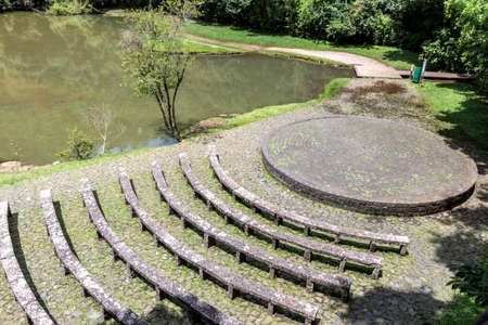 Curitiba, Parana, January 03, 2019. Open-air theater at Free University of the Environment (Unilivre) in Curitiba cityのeditorial素材