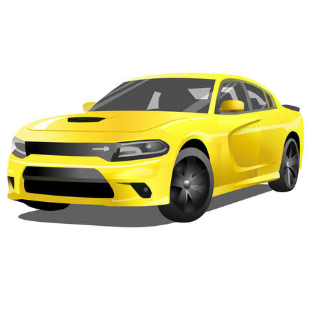 Muscle Car Vector.のイラスト素材