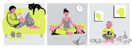 Stay home and work, do sport online.