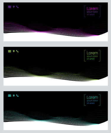 Abstract Universal Dark Website template designのイラスト素材