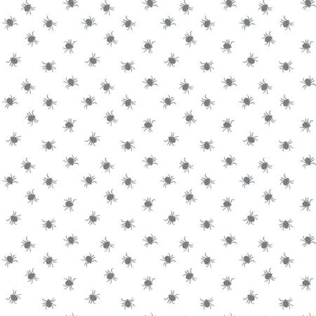 Encephalitic tick seamless doodle patternのイラスト素材