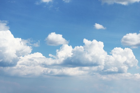 Blue sky with clouds. の写真素材