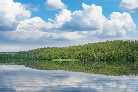 beautiful lake viewの写真素材