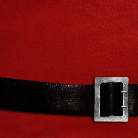 christmas background with santa claus belt の写真素材