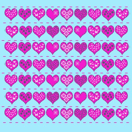 Valentine s background with hearts 