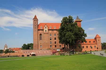 Teutonic castle in Gniew at the summer, Poland のeditorial素材