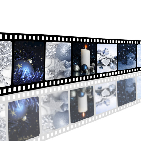 Christmas in strip film concept の写真素材