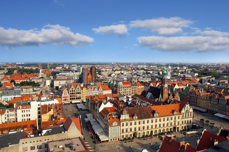 Market Square in Wroclaw, Polandのeditorial素材