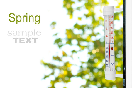 spring  thermometerの写真素材