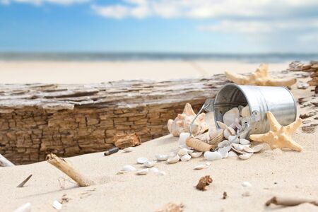 Summer Holidays in Beachの写真素材