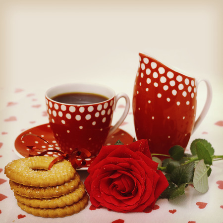 valentine coffeの写真素材