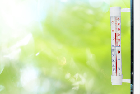 spring  thermometerの写真素材