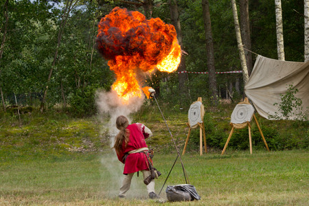 Fire-breathingの写真素材