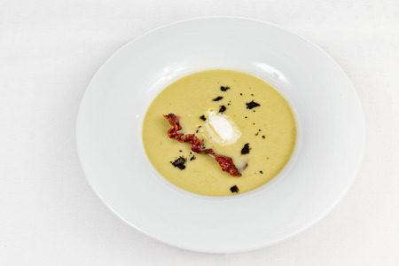 Delicious cream chowder soupの写真素材