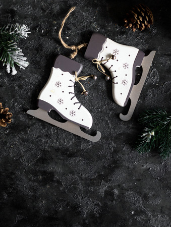 decorative Ice skatesの写真素材