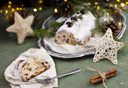 Christmas fruit cakeの写真素材
