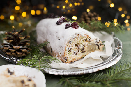Christmas fruit cakeの写真素材