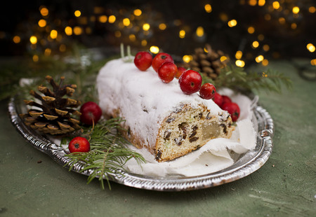 Christmas fruit cakeの写真素材