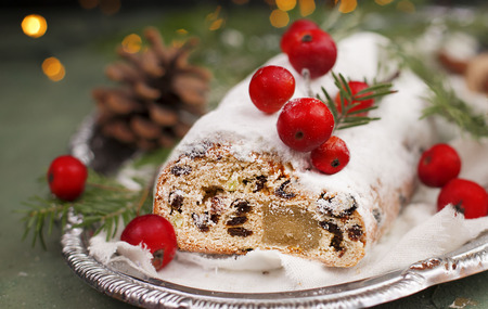 Christmas fruit cakeの写真素材