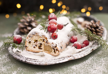 Christmas fruit cakeの写真素材