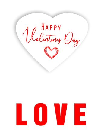 Valentine card with heart.Templateの写真素材