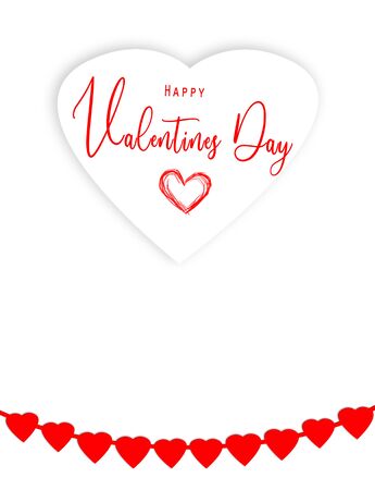 Valentine card with heart.Templateの写真素材