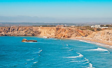 View of coastline in Portugalの写真素材